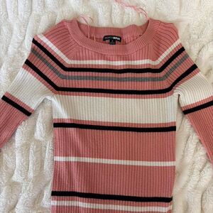 Womens Striped Long Sleeve Shirt